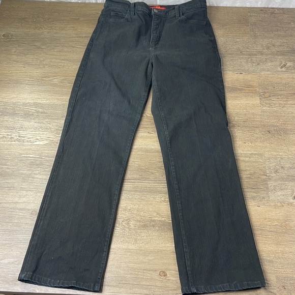 NYDJ Jeans, Tummy Tuck Jeans, Black High Rise, size 30 - Picture 7 of 11